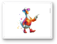 Thumbnail for Disco Goose Wall Art | Funny Cool Duck Retro Print | Quirky Humor Gift