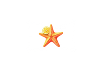 Thumbnail for Starfish Lemon Throw Pillow | Watercolor Coastal Decorative Pillow | Beach House Gift