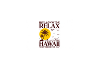 Thumbnail for Relax Hawaii Throw Pillow | Retro Beach Sunset Palm Decorative Pillow | Tropical Vacation Gift