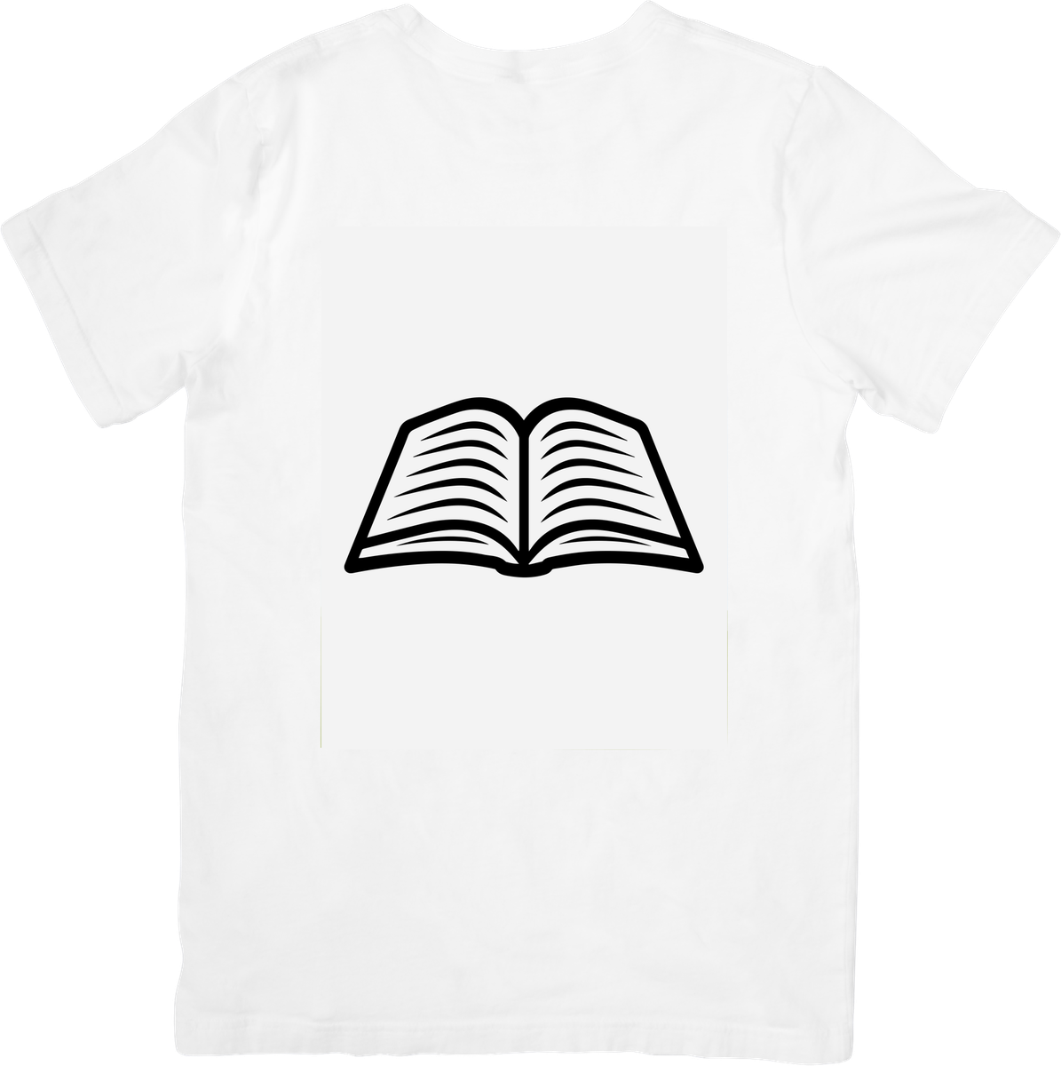 Open Book T-Shirt | Bold Reading Icon Graphic Tee | Book Lover Reader Gift