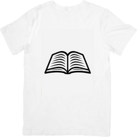 Thumbnail for Open Book T-Shirt | Bold Reading Icon Graphic Tee | Book Lover Reader Gift
