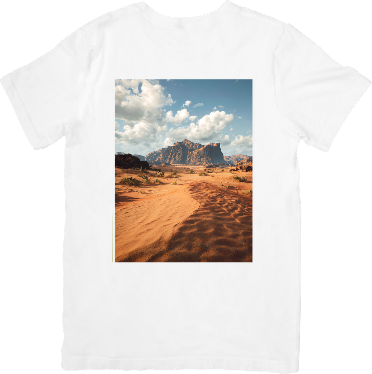 Desert Mountain Landscape T-Shirt | Scenic Sand Dune Photo Graphic Tee | Nature Travel Gift