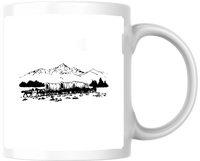 Thumbnail for Covered Wagon Mug | Pioneer Western Line Art Coffee Mug | Old West History Gift