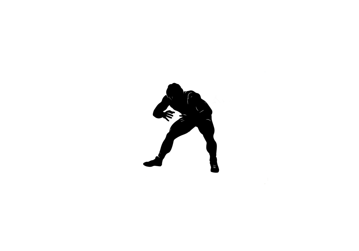 Football Lineman Silhouette Throw Pillow | Minimalist Sports Decorative Pillow | Football Fan Gift
