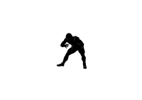 Thumbnail for Football Lineman Silhouette Throw Pillow | Minimalist Sports Decorative Pillow | Football Fan Gift