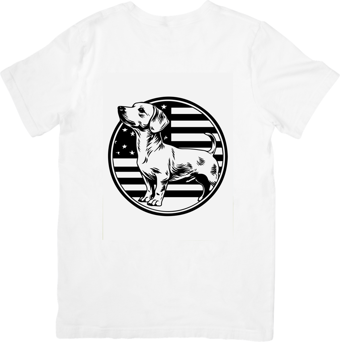 Dachshund American Flag T-Shirt | Patriotic Wiener Dog Graphic Tee | Dog Lover Gift