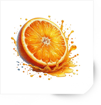Thumbnail for Orange Splash Sticker | Realistic Juicy Citrus Vinyl Decal | Fruity Kitchen Gift