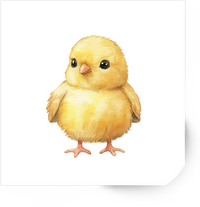 Thumbnail for Baby Chick Sticker | Cute Watercolor Yellow Chick Vinyl Decal | Spring Easter Gift