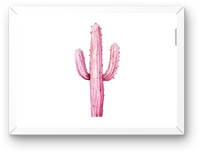 Thumbnail for Pink Cactus Wall Art | Watercolor Saguaro Print | Boho Southwest Decor Gift